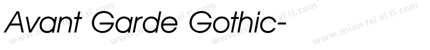 Avant Garde Gothic字体转换